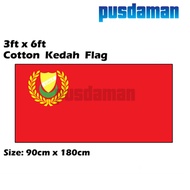 Cotton Kedah Flag 90cm X 180cm ( 3ft x 6ft )