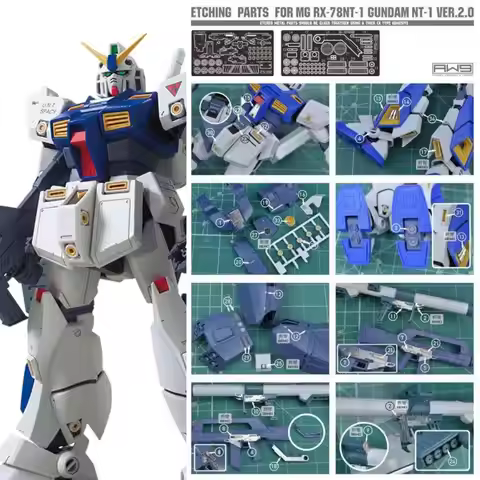 MADWORKS S12 Photo-etched Metal Parts for MG RX-78 NT-1 Ver2.0 Model Hobby Kits Etching Parts Assemb
