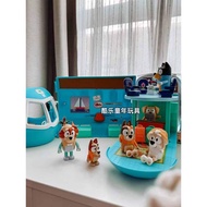 Ready Stock Immediate Shipping New bluey bluey Family 3 in 1 Large Deformation Airplane Doll Play Ho