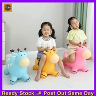 Bouncy Animal Hopper Toy Inflatable Rubber Animal Toy Soft Baby Riding Kids Kuda Lompat Budak 跳跳马