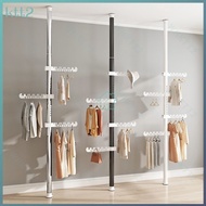 Ceiling drying clothes rack household floor telescopic pole bedroom balcony partition shelf drying clothes rack artifacts
