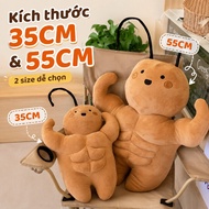 Funny Muscle Stuffed Cockroach Doll 35cm/55cm – Cute Birthday Gift, Super Cute Room Decoration