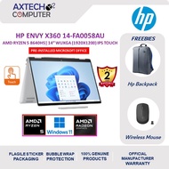 HP Envy X360 14-Fa0058AU 14'' WUXGA Touch 2-In-1 Laptop Glacier Silver (Ryzen 5 8640HS, 16GB, 512GB 