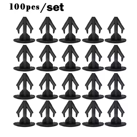 100pcs/set Clips W Sealer For Honda Fastener Rivet Hood Trunk Moulding Retainer Clip OEM 91518 SM4 0