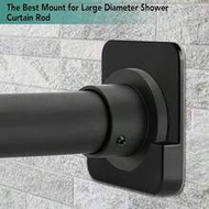 2pcs/1set Black & White Curtain Rod Brackets Size 8.5cm/3.34in * 6cm/2.36in Suitable For Various Cur
