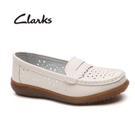 Clarks รองเท้าคัทชูผู้หญิง PURE SLIP รองเท้าส้นแบนระบายอากาศสำหรับผู้หญิงที่สะดวกสบาย Ballet Flats 261616303