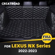 Auto Full Coverage Trunk Mat For LEXUS NX 2022 2023 Car Boot Cover Pad Cargo Liner Interior Protector Accessories
