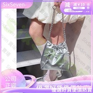 [Taiwan Shipment] Silver Bag Bucket Underarm Y2K Y2K Bowknot