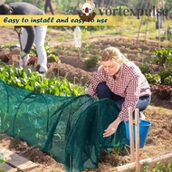 VORTEXPULSE Shade Net Cover, Collapsible Metal Frame Greenhouse Tunnel, Multi-functional Green Mesh 