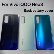 Replacement For Vivo iQOO Neo3 5G Battery Cover Back Housing Case iQOO Neo 3 Back Cover V1981A Batte