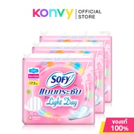 Sofy ผ้าอนามัย Body Fit For Light Day Wing 17.5cm [16pcs x 3 Packs]โซฟีแบบกระชับ ไลท์เดย์ ผ้าอนามัยส