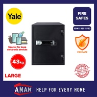 YALE Safe Box Data Fire Safe Fire Proof Digital Large Safety Box Security Box Peti Simpanan Keselama