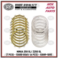CLUTCH FRICTION PLATE + STEEL PLATE SET - KAWASAKI - Z 250SL/ NINJA 250SL/ KLX 250/ KLX 250S/ KL 250