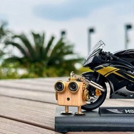 Azimat Beg Kreatif Barangan Bergaya untuk Orang Muda Loket Beg Peribadi Buatan Tangan Punk Kayu Loga