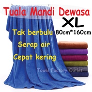 Tuala Mandi Besar Dewasa Extra Large Microfiber Bath Towel 80cm*160cm