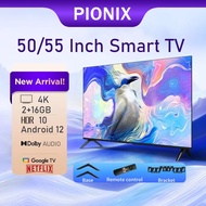 PX Smart MurahTV Android 32 inch/43 inch/50 inch/55 inch Google TV Thin Screen With Netfile Ps4 Fast