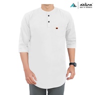 AZLINA Baju Kaos Pria Lengan 3/4 - Koko Pria Dewasa / Koko Pria Terbaru  / Kaos Pria Murah / Kurta P