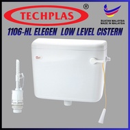 TECHPLAS Elegen Flush 1106-LL Low Level Plastic Flush Cistern Toilet Cistern Tandas Kotak Jamban Kot