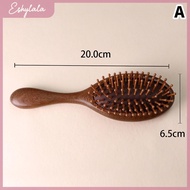 Eshylala Vàng Lụa Màu Xanh lá cây gỗ đàn hương túi khí Lược đệm không khí Lược Chống Tĩnh massage gỗ