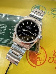 🧺洗衣街店🧺🌈🌈新返貨啦🌈🌈💳連出世卡💳👍🏻尾期內刻字👍🏻🖤🖤原裝SM黑面🖤🖤369款式💚大熱款式😍 Rolex Explorer 1 114270 連原裝勞力士78690鋼帶👔36mm 狀態一流👍🏻