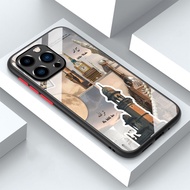 QQ11 Softcase Acrylic Glass Case For Type iphone XR/XS/X/11/11 PRO/11 PRO MAX Latest Protective Case