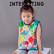 INTERESTING Painting Vest, Waterproof Drawing Dressing Dining Bib,  Easy Clean Polyester Apron