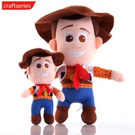 CRAFTSERIES 20cm Disney Pixar Toy Story Woody Buzz Lightyear Plush Toy Animal Soft Doll Toy Movie Su