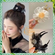 [New] 1 charming Korean crab claw flower hairpin for women with 3 teeth