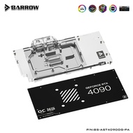 BARROW Water Block and Backplate for ASUS TUF RTX 4090 O24G OG GAMING GPU Card Copper Cooling Radiat