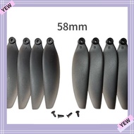 YYE Folding Propeller Blades, 58mm/66mm Universal Remote Control Drone Parts,  Black Plastic Quadcop