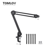 TOMLOV Flexible Arm Digital Microscope Stand AM01, Upgraded Suspension Boom Scissor Arm Stand Heavy 