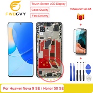 FWDGVY 6.78 “จอแสดงผลหน้าจอด้านหน้าต้นฉบับสำหรับ Huawei Nova 9 Se/honor 50 SE LCD + อุปกรณ์ซ่อมของขว