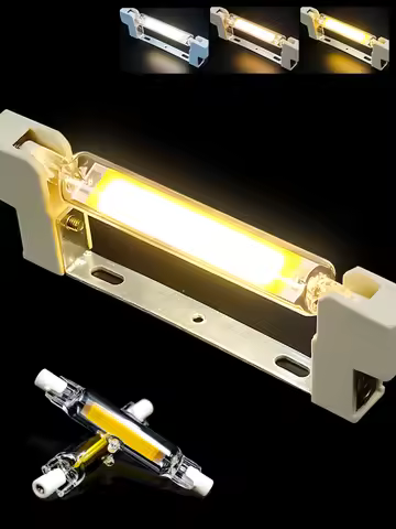 High Power LED R7S Glass Tube COB Bulb Ceramics 110V 220V 78MM 118MM R7s Corn Lamp 5W 10W 20W J78 J1