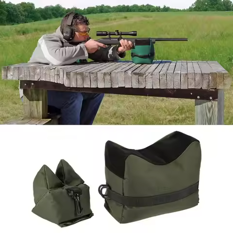 Tactical Front & Rear Bag Shooting Support Rifle Unfilled Sandbag Sniper Hunting Target Stand Huntin