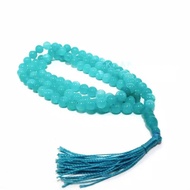 NATURAL BLUE JADE 8 MM9 GRAINS 100% NATURAL