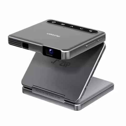 NEW ZIP Tri-Fold DLP Truly Mini Projector Support Type-C Fast Charging 5000mAh Outdoor Projector,Poc