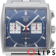 TAG Heuer 豪雅摩納哥系列 Heuer 02 計時碼錶 CBL2111.BA0644，不鏽鋼材質，男士腕錶，藍/白配色，翻新，成色極佳 [二手]（含錶盒和保固卡）