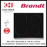 BRANDT BPI164HUX 60CM 4 ZONE ULTRABOOST horiZone® INDUCTION HOB + 2 YEARS WARRANTY