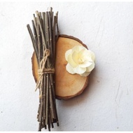 Small wooden tree branches, decorative twigs 25 stems