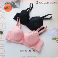 WK[size:36B-40B] Comfy Underwire Bra/Women's Lingerie Lace Pattern Ladies Bra / Baju Dalam Wanita [R