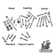 Baut Mesin Set Versi Non Stater Engkel Honda Astrea 800 Astrea800