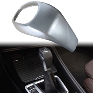 Silver Style Gear Shift Head Knob Decorative Cover ABS Adhesive Anti-Scratch Protection Car Beautifu