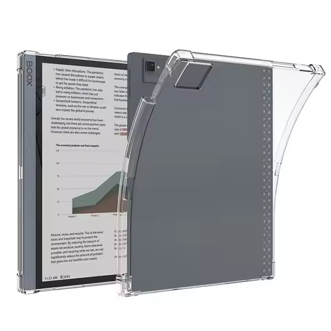 Slim Shockproof Case For Onyx Boox Note Air 3 C 2 Plus Case Pencil Holder Clear TPU Back Cover For B