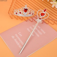 Princess Tiara Wand Set Rhinestone Tiara and Magic Wand Stick Girls Jewelry for Little Girls Princes