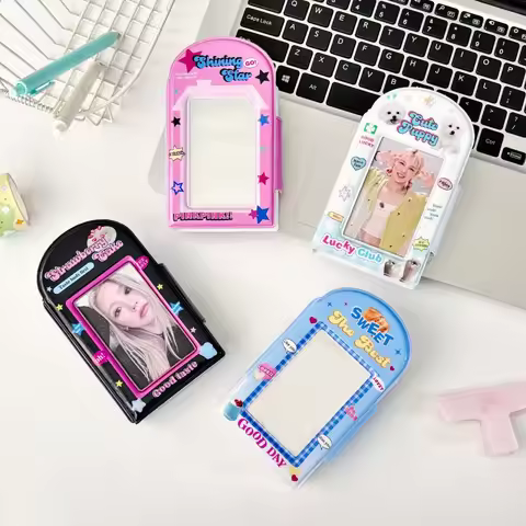 Cute Y2K American Cartoon Polaroid Photo Album 3 Inch Photocard Binder Snap Button Card Holder Case
