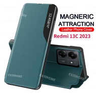 Redmi 13C 2023 Flip Smart Touch View Casing For Redmi13C Redmi 13C C13 13 Redmi13 C 4G 5G 2023 Shock
