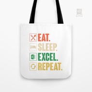 Tote Bag Canvas funny spreadsheet memes funny excel
