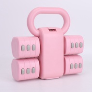 2 in 1 Adjustable Dumbbell Kettlebell 15kg Fitness Weight for Ladies Men Children Thin Belly ILOS