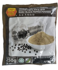 Organic BLACK PEPPER Powder by BABAs Malaysia, Serbuk LADA HITAM BABAs, HALAL Certified | 250gm