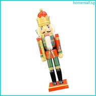 HO Wood Walnut Cracker Puppet Soldier King for Christmas Decor Doll Puppet King